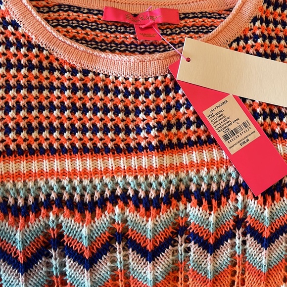 🌺 SOLD- Lilly Pulitzer Samora Cotton Strip Sweater- - Picture 7 of 7